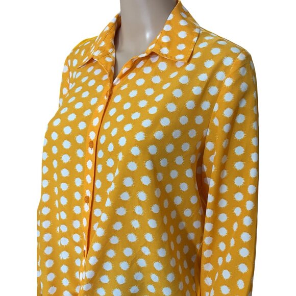 Michael Michael Kors Button Down Yellow Shirt Size XL - Picture 2 of 3